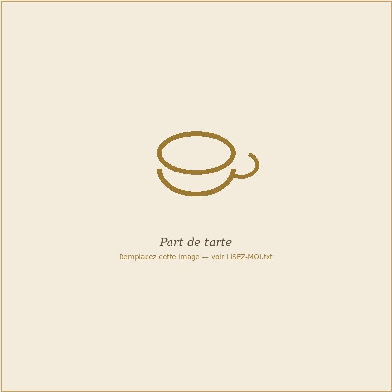Part de tarte servie au Bec Gourmand