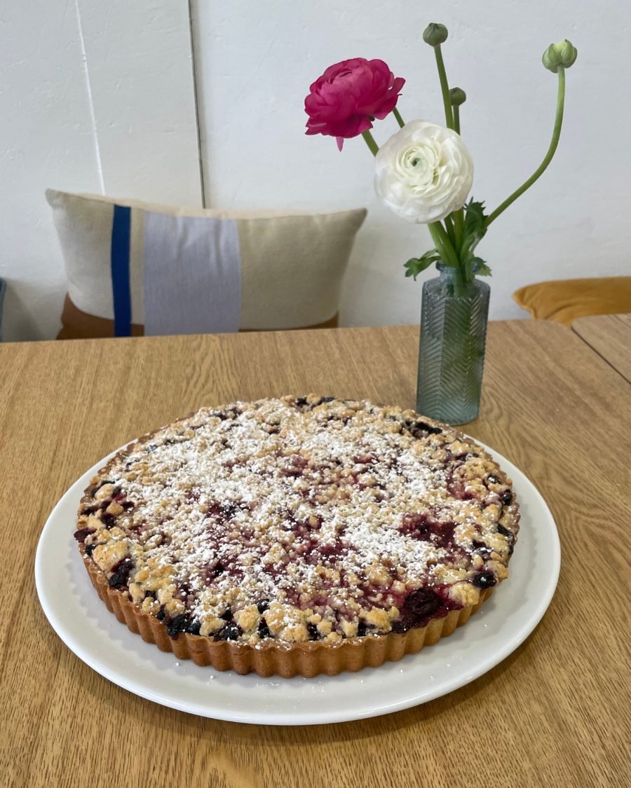 Crumble aux fruits rouges